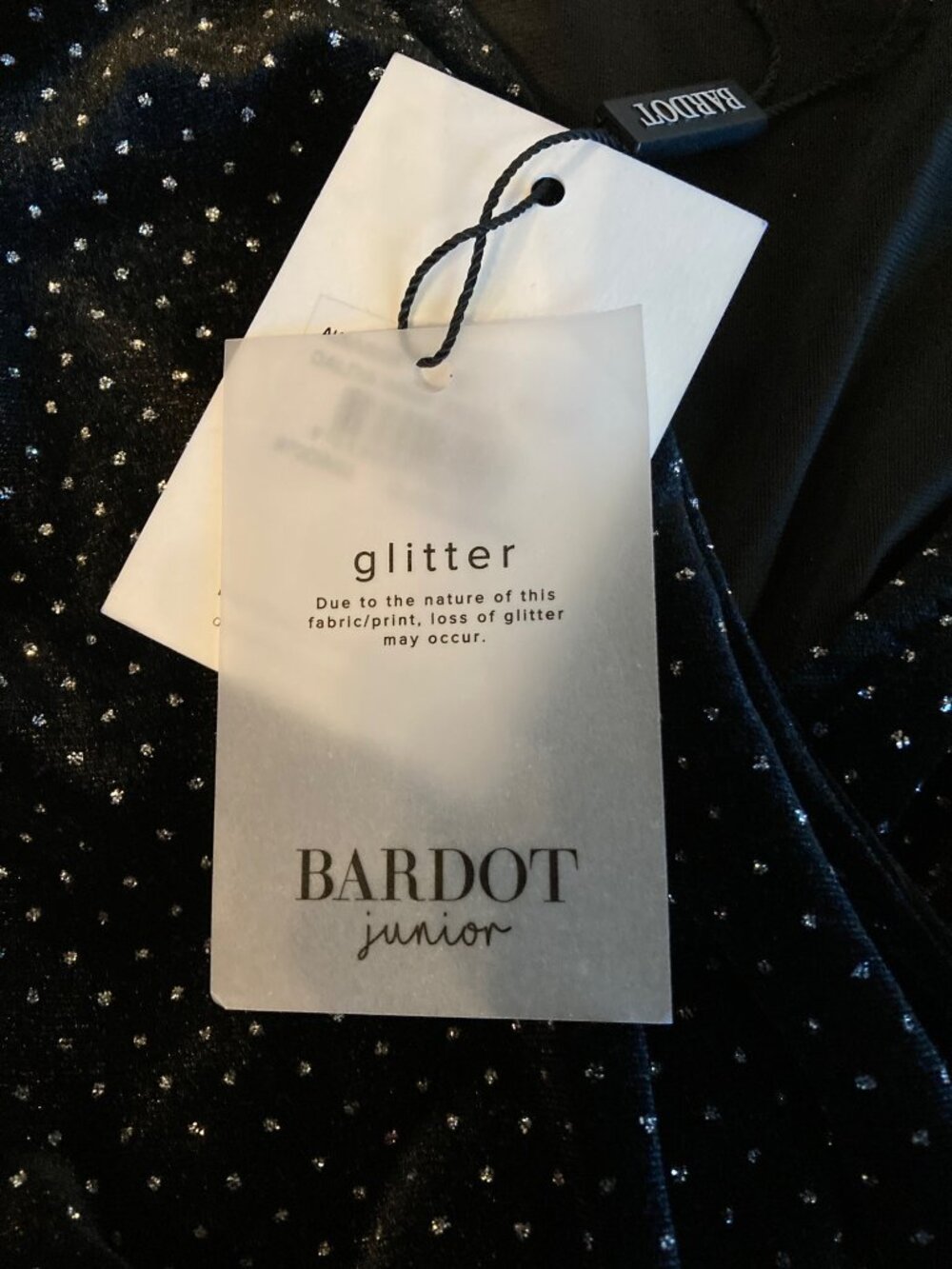 Bardot Junior Girl’s Velour Wrap Dress Size 10 US New With Tag - Picture 6 of 7